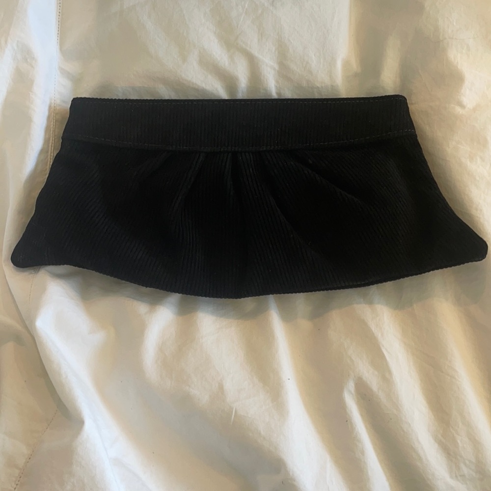 Lauren Merkin Purse Black Corduroy